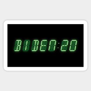 biden 2020 digital clock readout Sticker